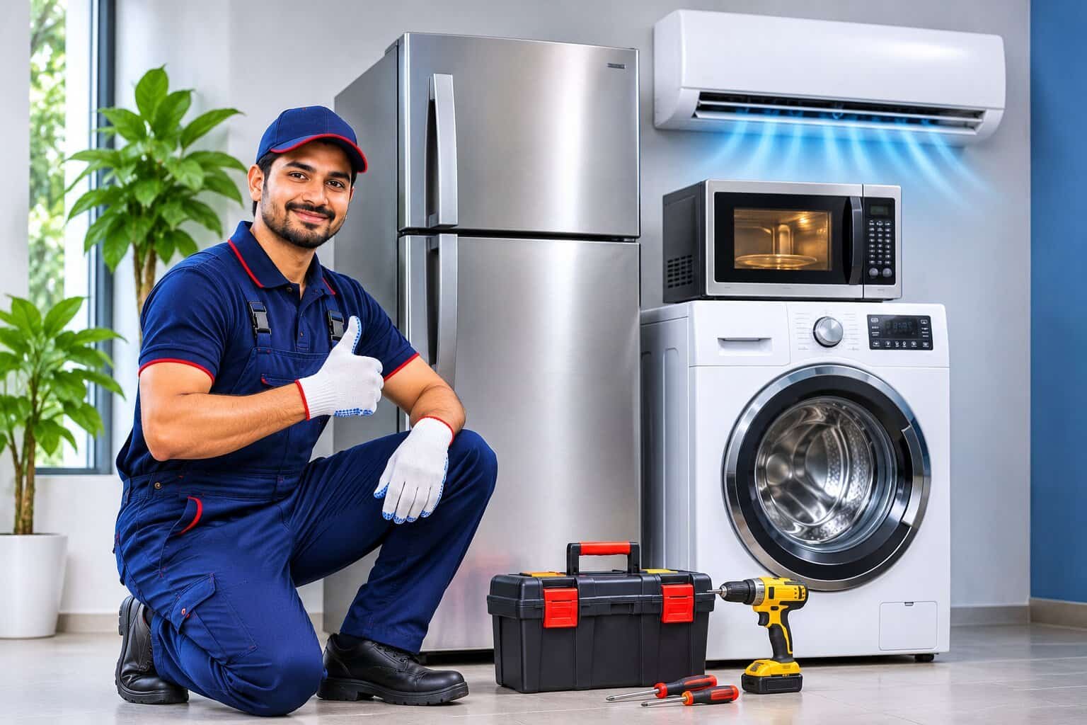 Pune Customer Care technician repairing a home appliance